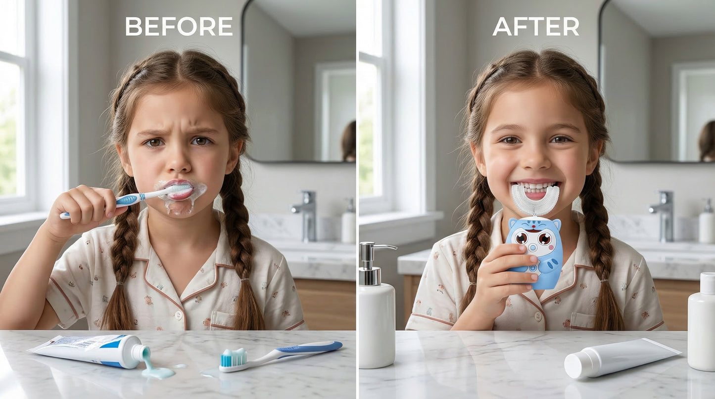 360° Kids Automatic Toothbrush – Fun, Fast & Mess-Free Brushing